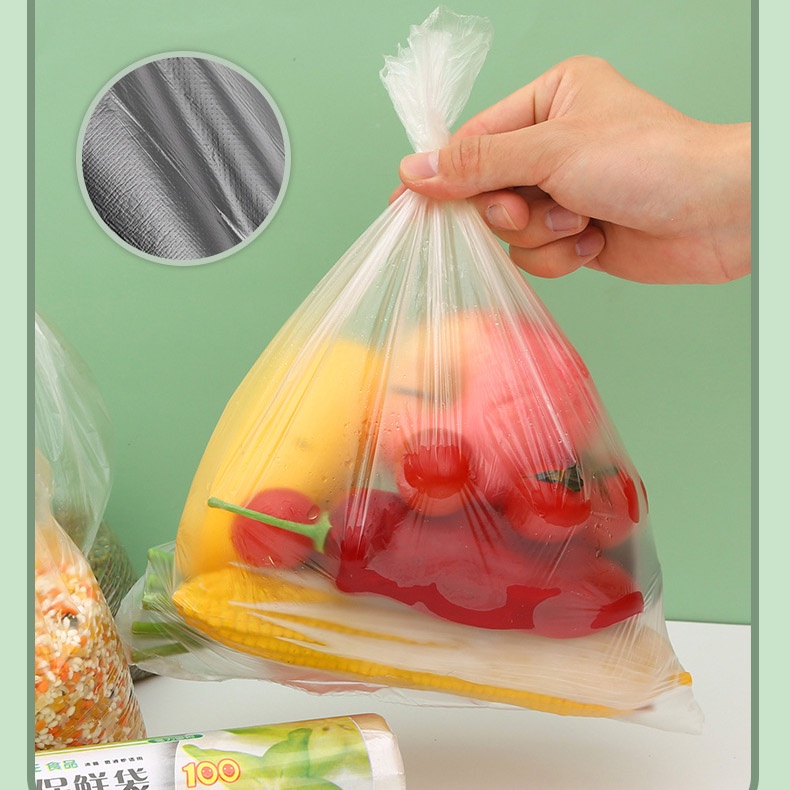 Túi đựng thực phẩm, bọc đựng rau củ để tủ lạnh, sạch sẽ, an toàn, công nghệ tự hủy sinh học bảo vệ môi trường -Homewares