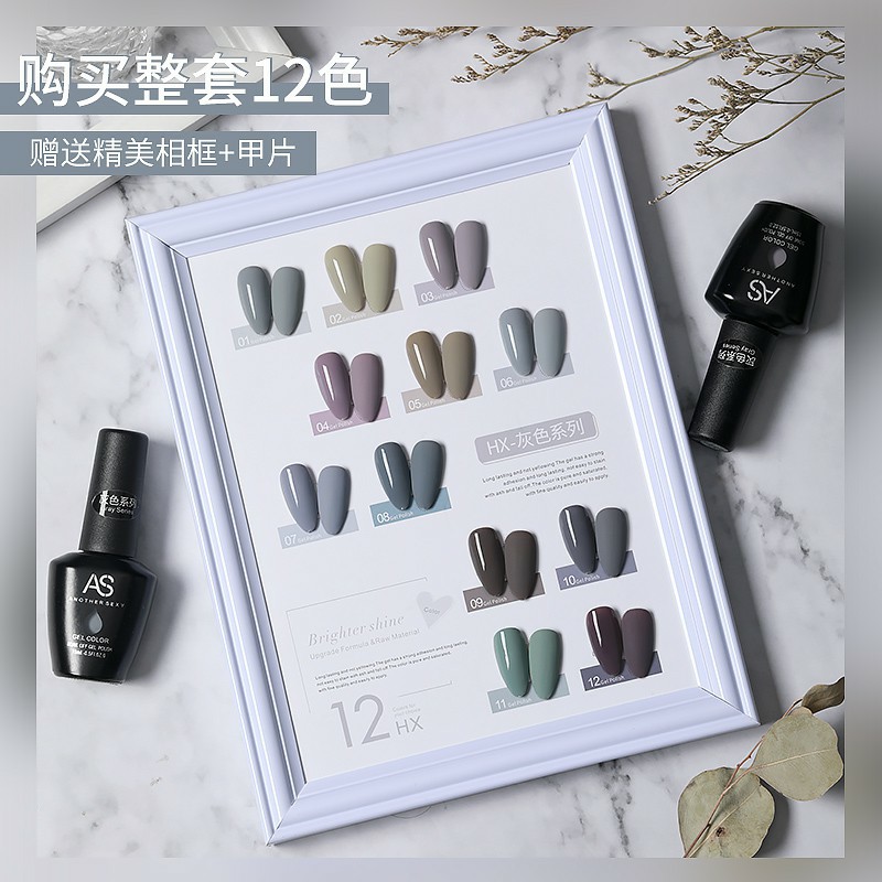 Sơn Gel AS Màu Xám Mã HX 15ml Chính Hãng