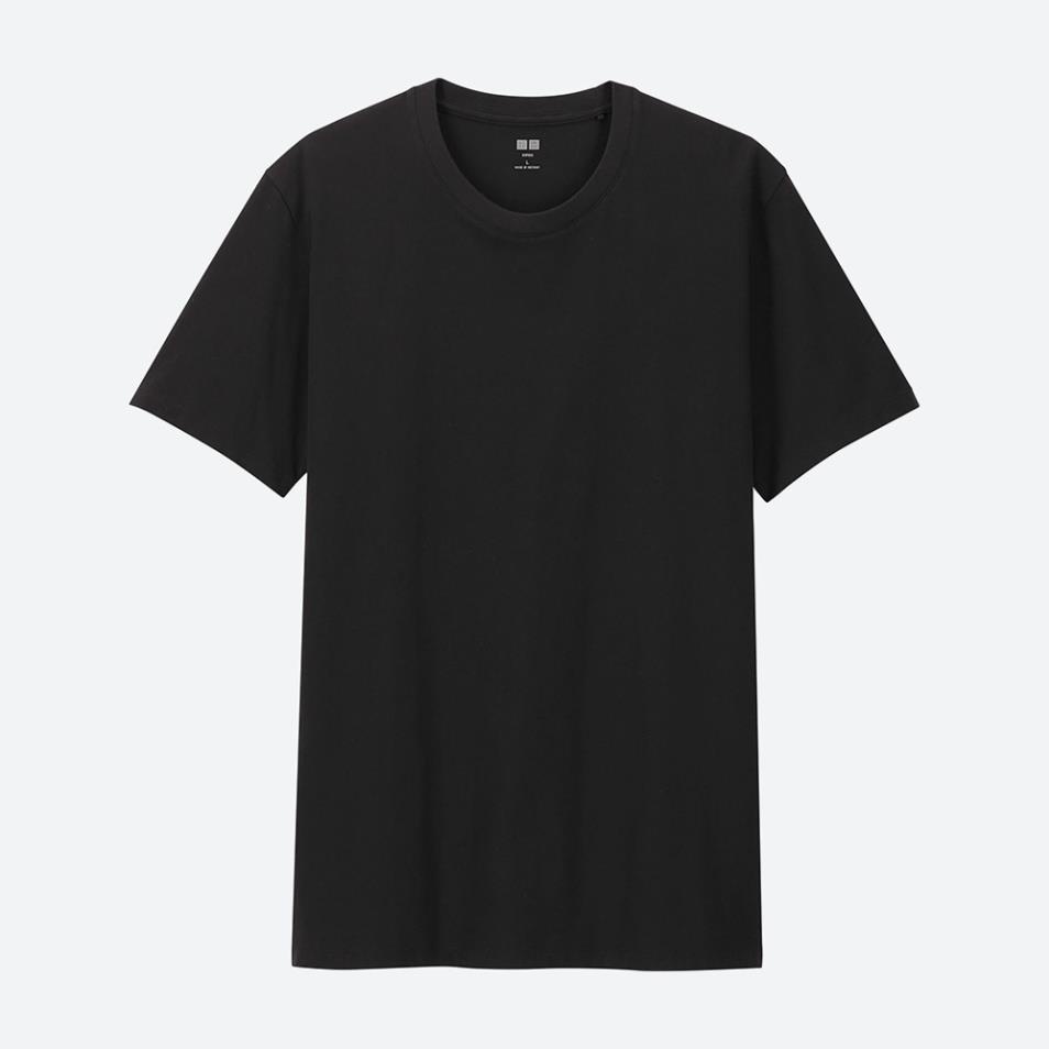 Áo Thun Cotton Uniqlo Cổ Tròn Tay Ngắn Thoải Mái Màu Trơn Cho Nam 🎖️