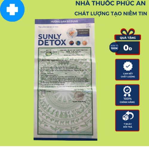 Viên uống hạ men gan, xơ gan, men gan cao, đào thải độc tố do bia rượu,hoá chất, thuốc tây dài ngày- SUNLY DETOX