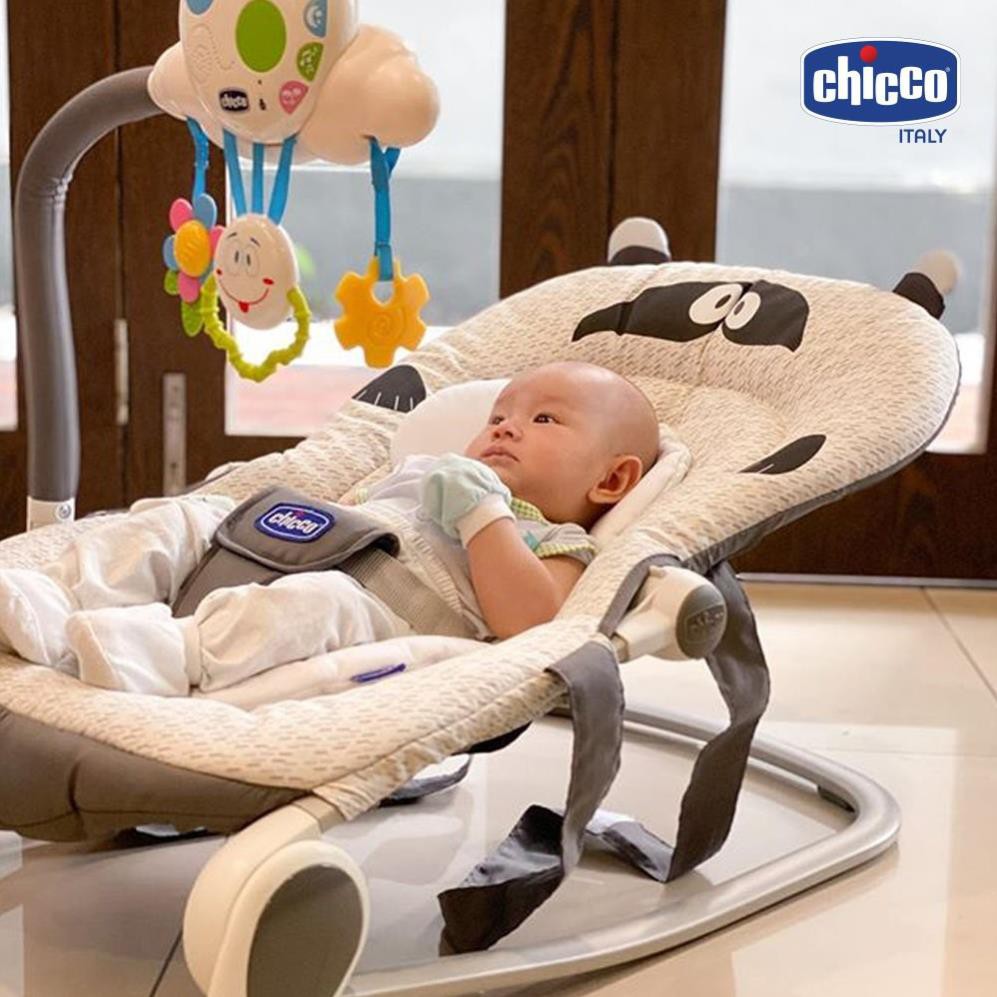 GHẾ RUNG TỰ ĐỘNG 3 IN 1 CHICCO BALLOON VOI CON (CHÍNH HÃNG) CHO BÉ (115376)