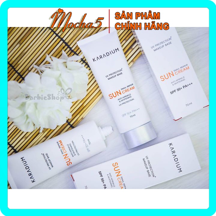 KCN kem chống nắng KARADIUM Sun Snail Repair Suncream Spf50+ PA+++ lên tông hoàn hảo