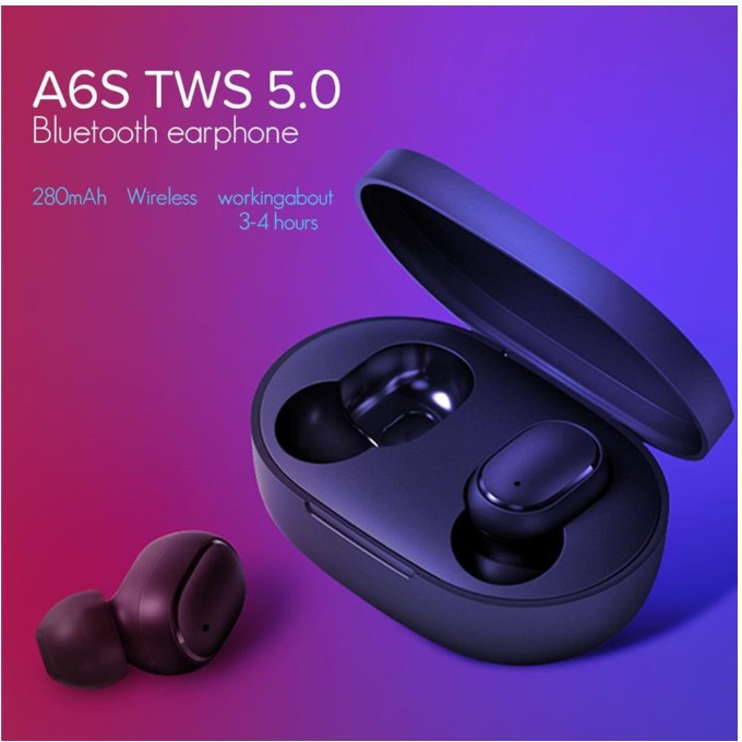 Tai Nghe Nhét Tai Không Dây  Airdots A6S Bluetooth 5.0 Chống Tiếng Ồn Cho Điện Thoại Xiaomi Redmi Huawei Samsung