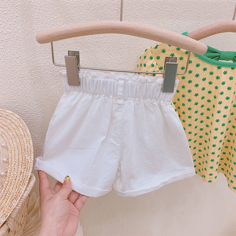 Quần Short Cotton Eo Cao Dáng Rộng Phong Cách Nhật Hàn Thời Trang Mùa Hè Hàng Mới Dành Cho Bé Gái 2022