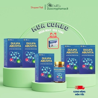 Combo 5 lọ viên uống Dulifa Abuvita tăng cường vitamin bảo vệ sức khỏe hộp 100g
