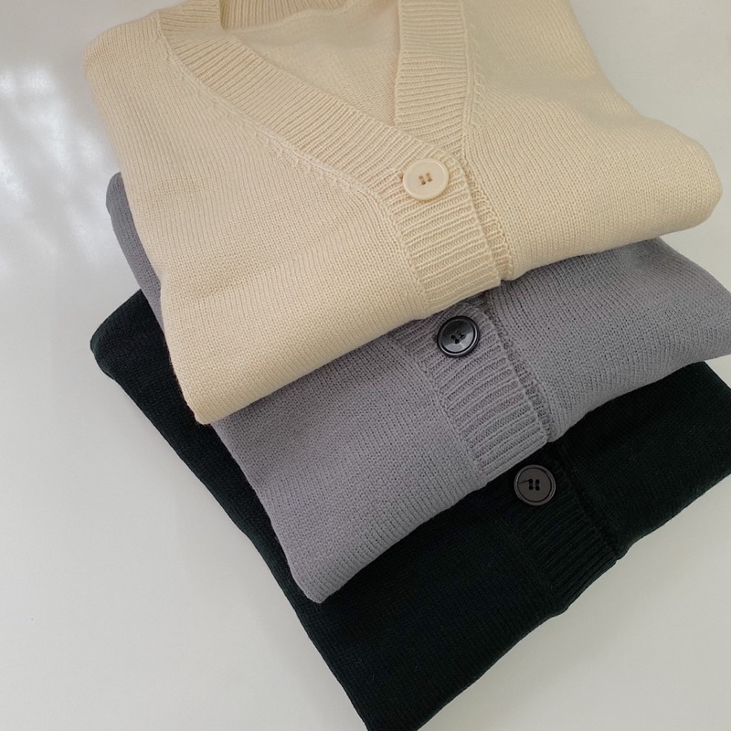Áo Cardigan len trơn viền tay (Ảnh/Video tự chụp) | BigBuy360 - bigbuy360.vn