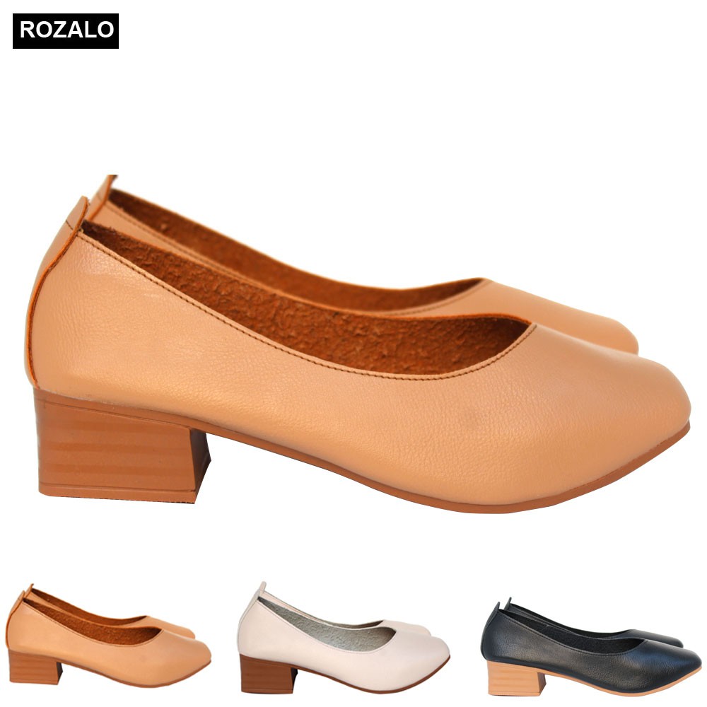 Giày búp bê nữ da mềm mũi vuông Rozalo R5651 | BigBuy360 - bigbuy360.vn