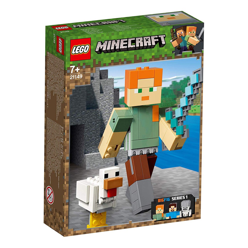 LEGO MINECRAFT - HÀNG CHÍNH HÃNG - Mô Hình Minecraft Alex chăn Gà - MÃ SP 21149