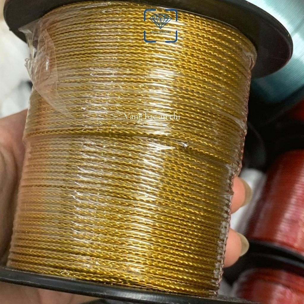 Dây cước, dây da, chặn cao su làm vòng tay phong thủy đeo charm. Anchi jewelry