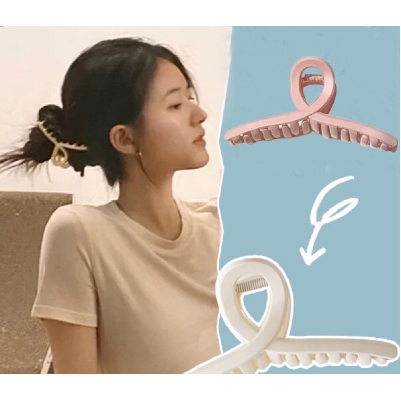 Kẹp tóc hình học phong cách vintage cực xinh nhẹ nhàng - Kẹp càng cua màu Pastel thanh lịch thu hút