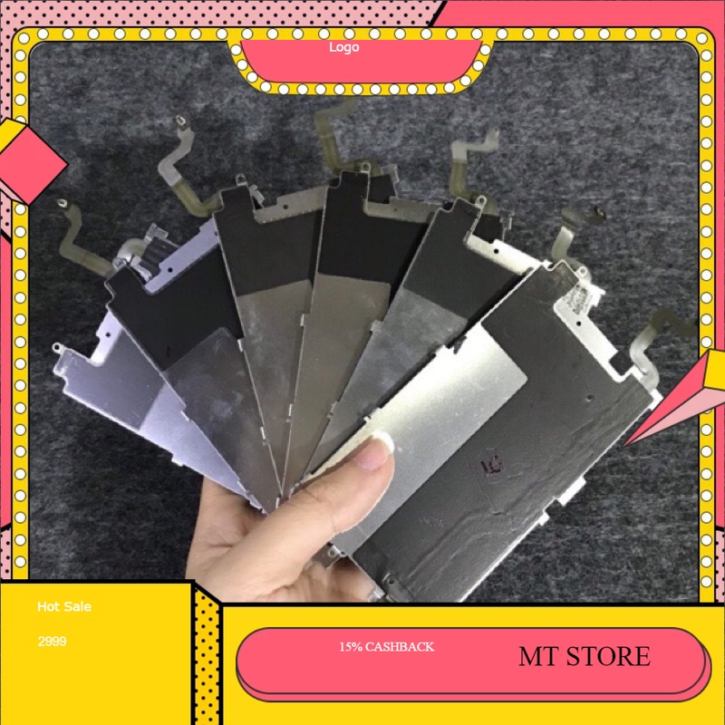 Nẹp sắt màn hình iphone 6g zin bóc máy kèm dây nối home