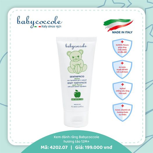 Kem đánh răng Babycoccole 12m+ 75ml