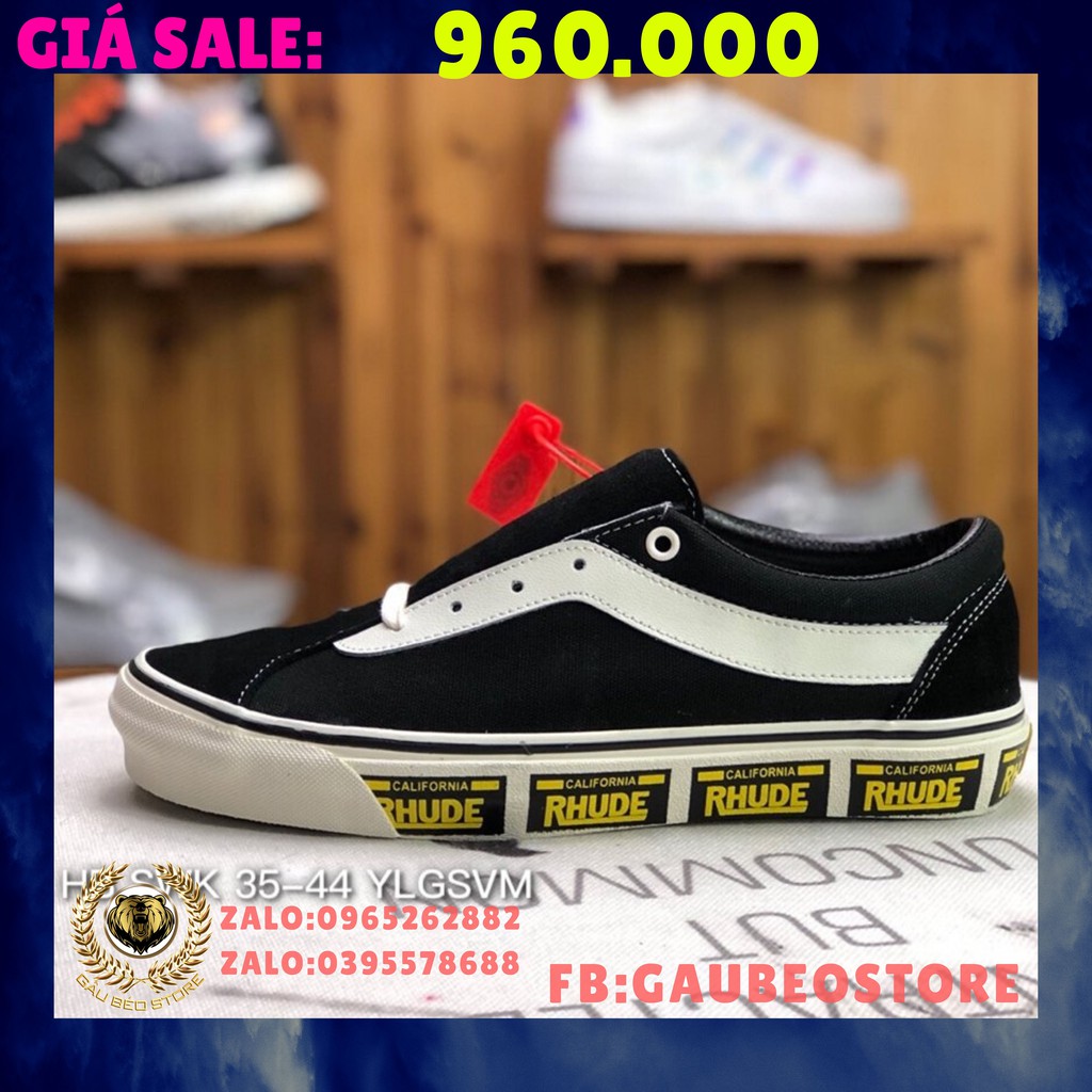 📦 FULLBOX 🌐 ORDER  🎀 SALE 50% 🎀 💯 ẢNH THẬT 🏷 Vans x Rhude Bold Ni VN0A3WLPTHF 🏷 👟 GIÀY NAM NỮ 👟