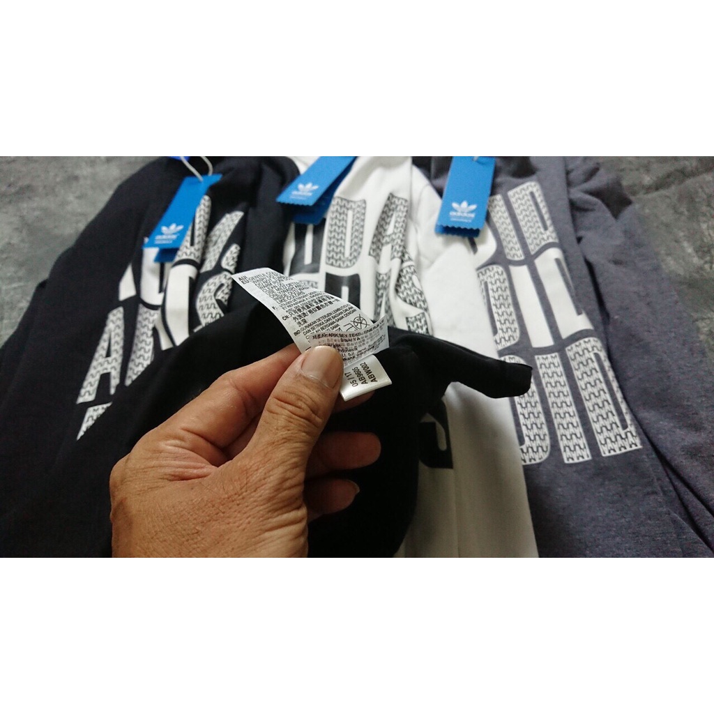 Áo thun nam dài tay cao cấp Adidas hàng dư chính hãng vải cotton co giãn cổ tròn họa tiết ép nhiệt không bong