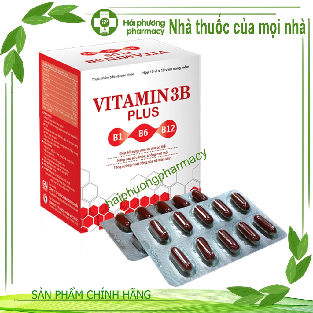 Vitamin 3B Plus bổ sung vitamin,acid amin thiết yếu tăng cường dưỡng chất,ăn ngon,nâng cao sức khỏe