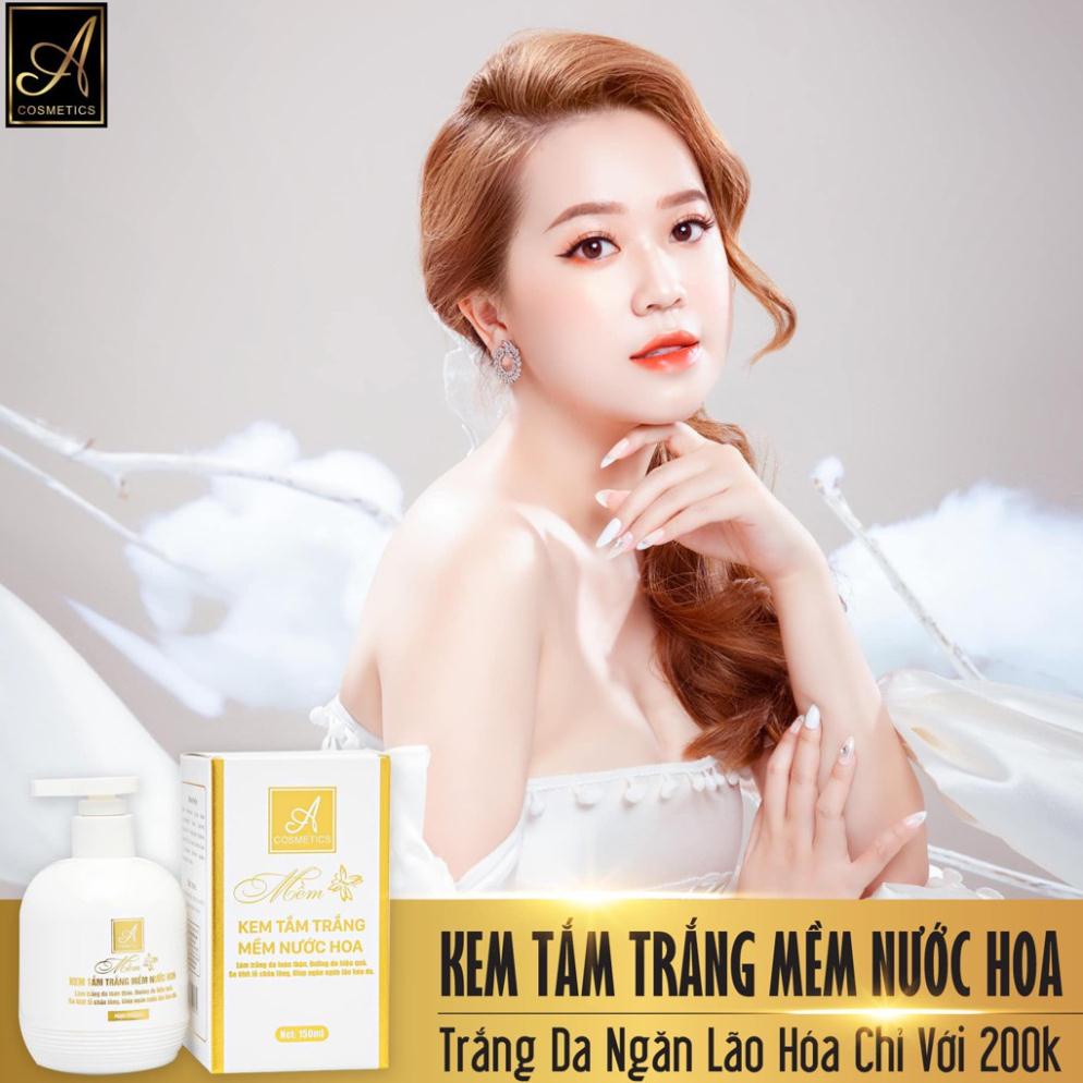 Kem Tắm Trắng Mềm nước hoa, 150ml,làm trắng da, dưỡng ẩm