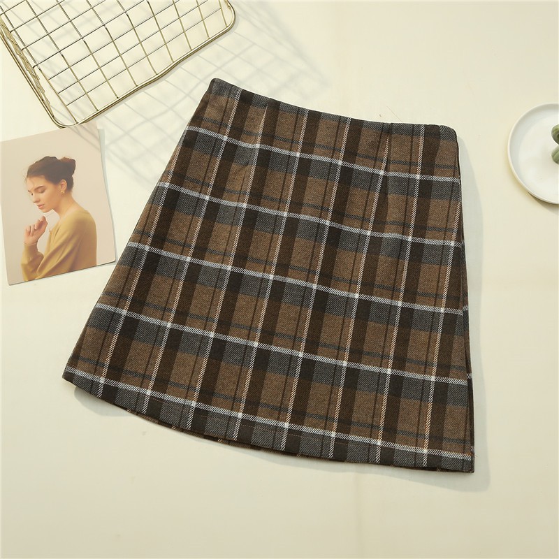 Chân váy chữ A ngắn sọc caro (S,M,L) Quảng Châu - Hachi | BigBuy360 - bigbuy360.vn