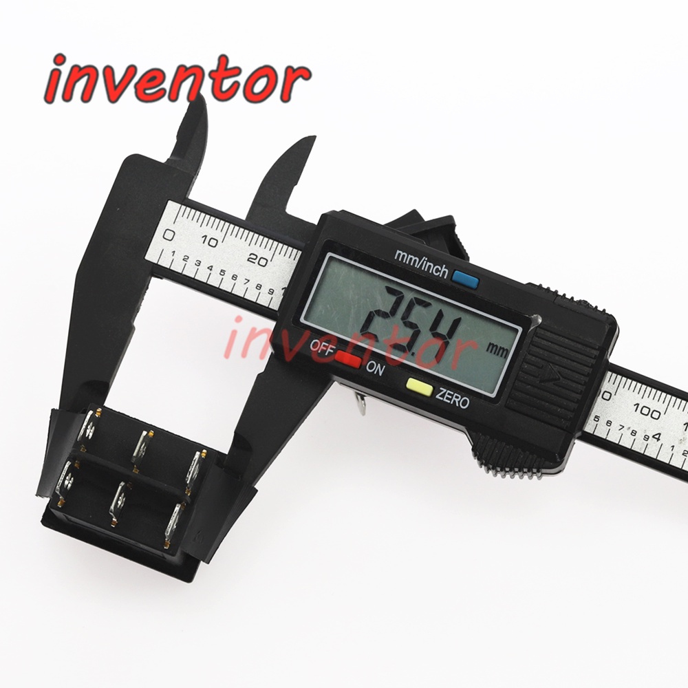 1 công tắc bật tắt KCD4 3 vị trí 6 pin 16A 250VAC/ 20A 125VAC màu đen