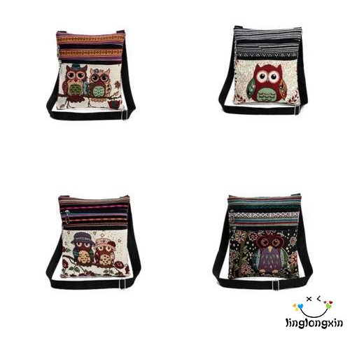Túi thổ cẩm đeo chéo thời trang retro cho nữ