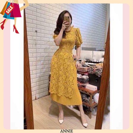 Áo Dài Cách Tân 🍁 CAO CẤP 🍁 Áo Dài Cách Tân Vải Ren Cổ Bèo Kèm Chân Váy Dập Ly Cực Đẹp - Tự Tin Xuống Phố