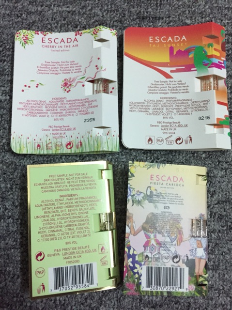 💥 Mẫu thử nước hoa nữ Escada | Thế Giới Skin Care