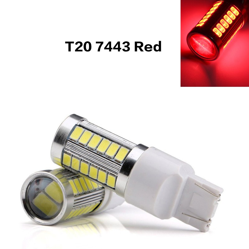 Set 2 đèn Led T20 7443 W21 / 5w 33 Smd 5630 5730 cho xe ô tô
