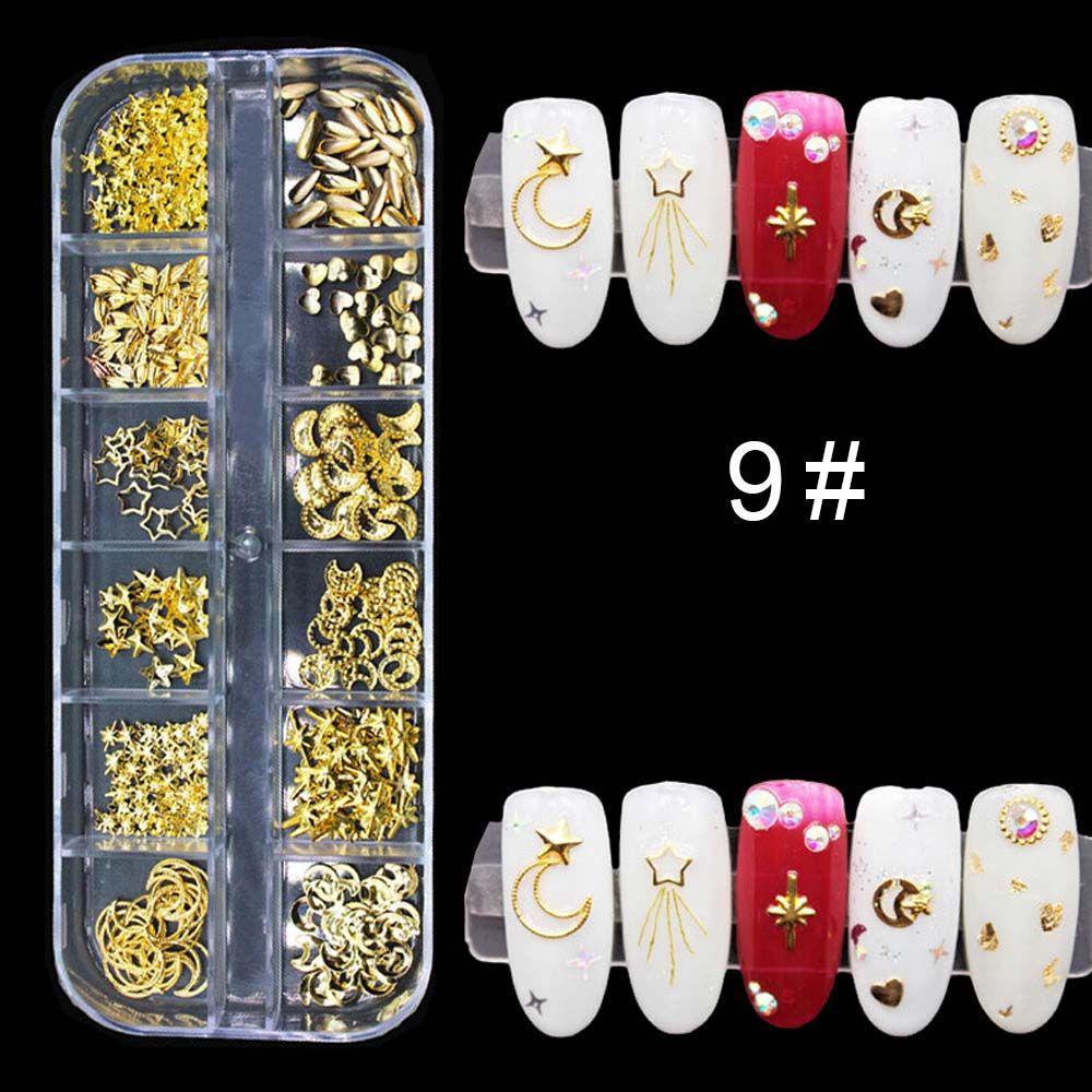 Miếng Dán Trang Trí Móng Tay Bằng Kim Loại Họa Tiết Thánh Giá 3d Độc Đáo