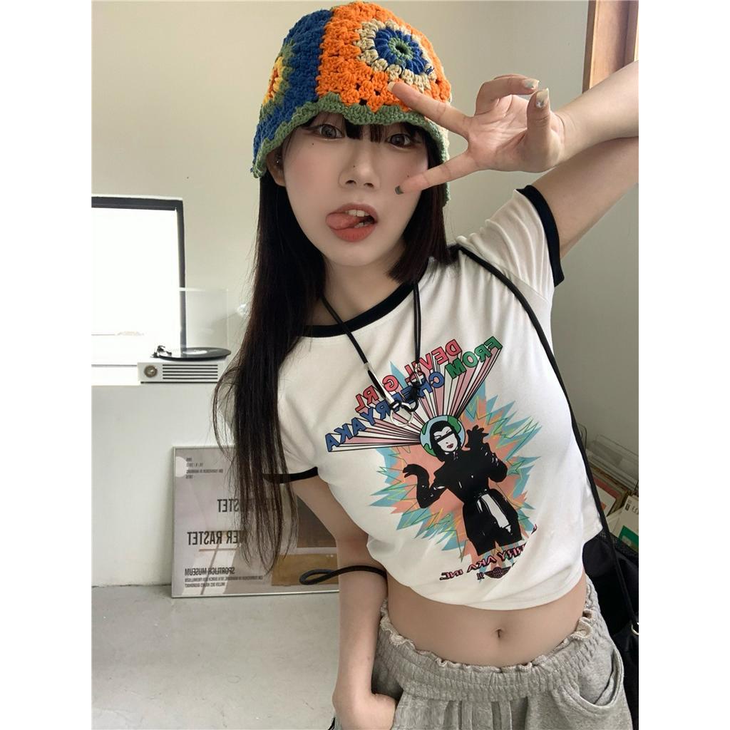 Áo Thun Ngắn Tay Phong Cách Retro Mỹ 53679