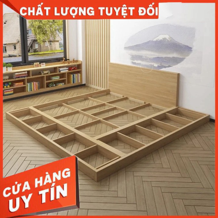 _Giường ngủ gỗ hiện đại, giường gỗ giá rẻ gỗ công nghiệp 9207 (hàng sẵn)
