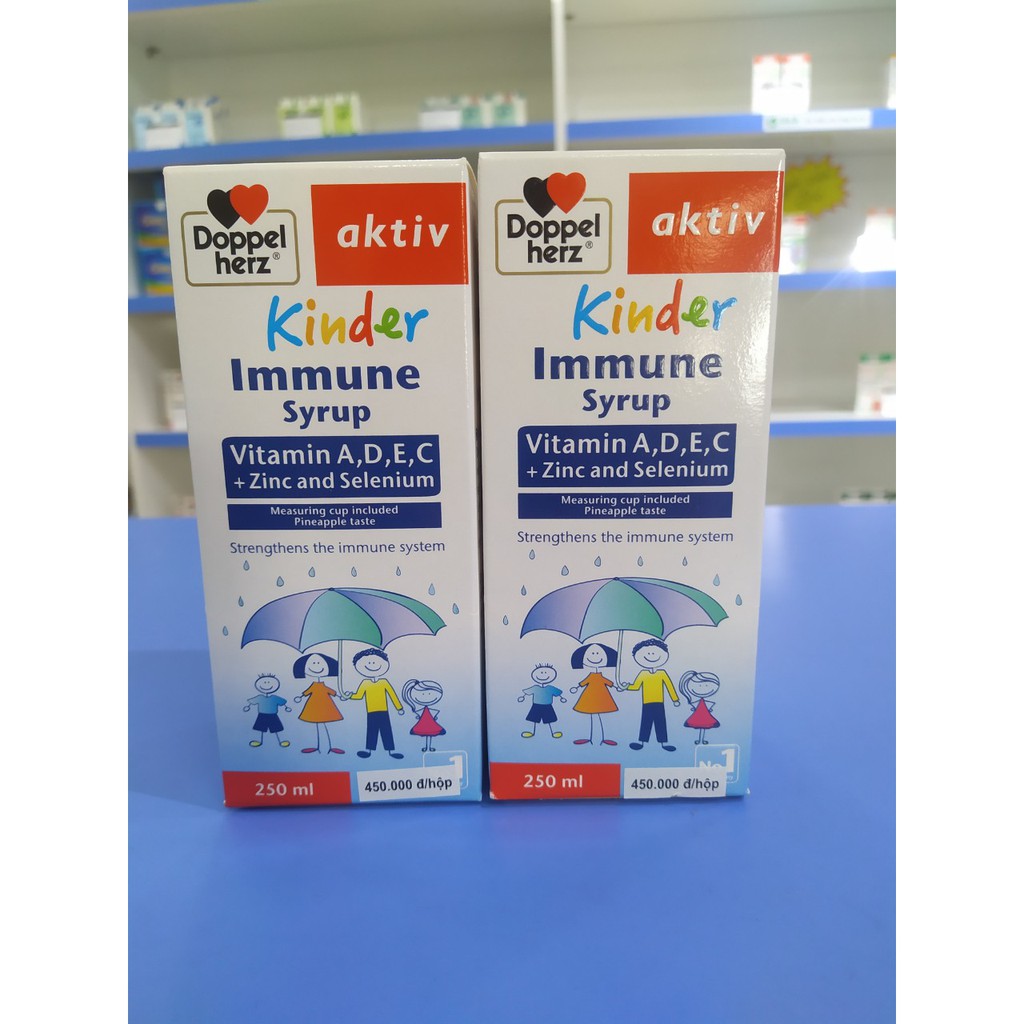Siro Kinder Immune 250ml Doppelherz của Đức – Tăng cường MIỄN DỊCH cho trẻ em