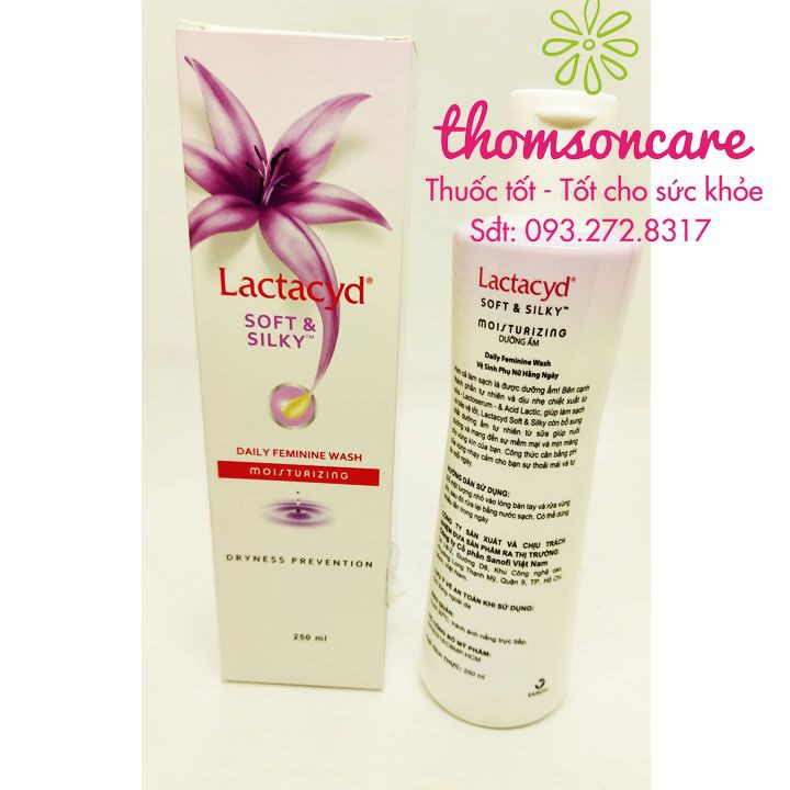 Nước rửa vệ sinh phụ nữ Lactacy Soft Silky - ddvs phụ nữ