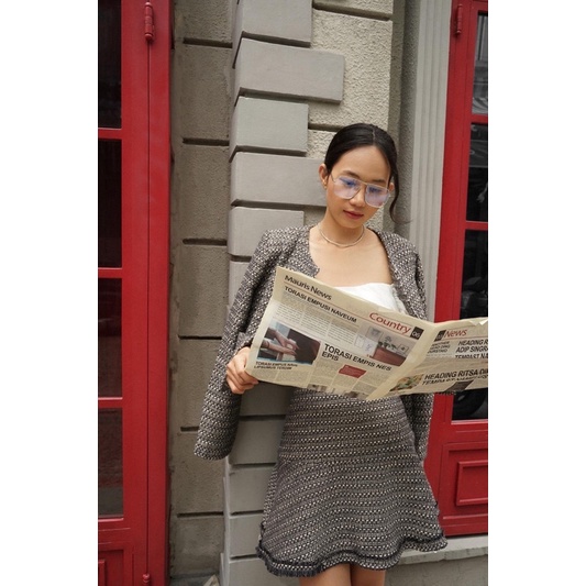 MAVEN - Áo dạ kẻ Mini Check Jacket
