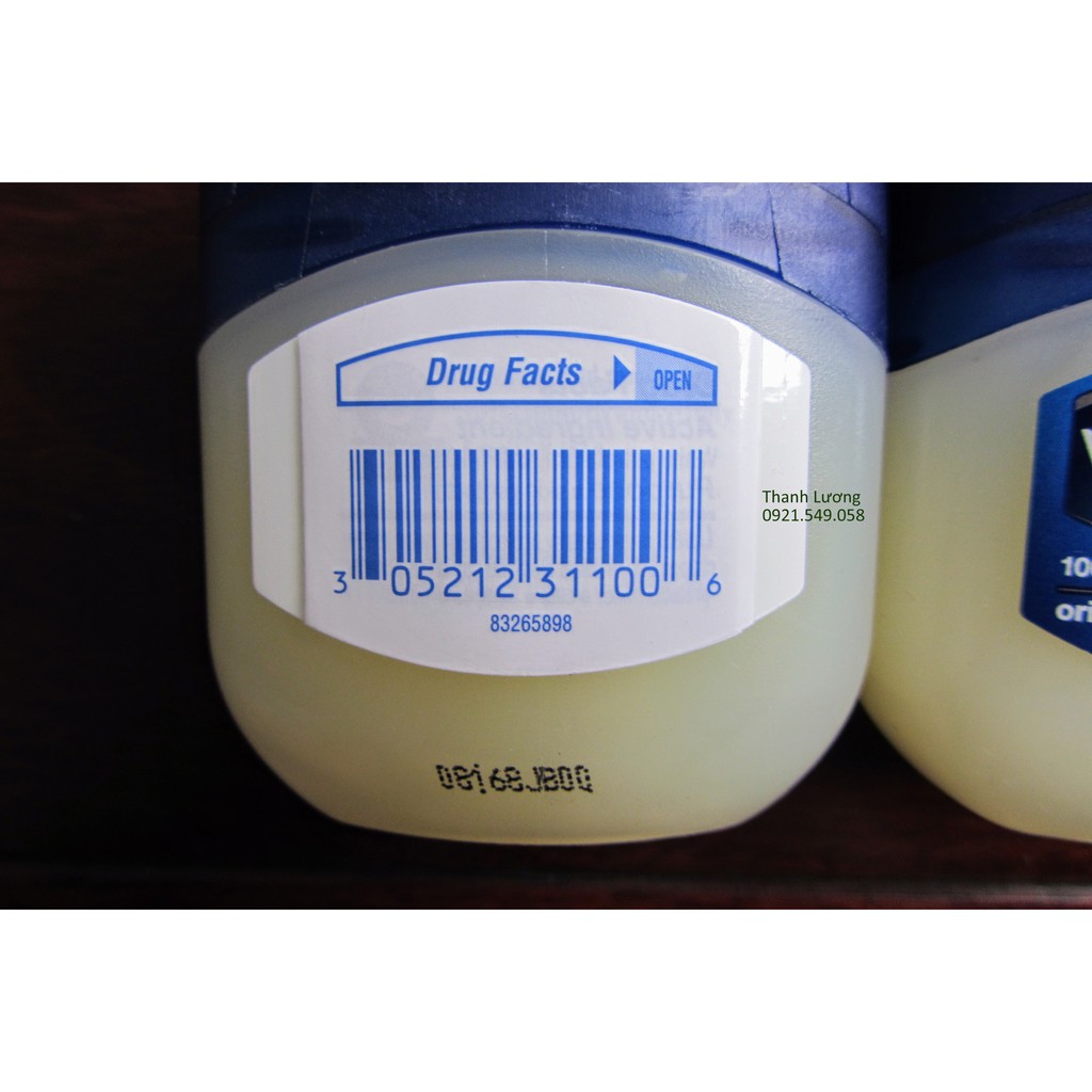 Sáp Vaseline 100% Pure Petroleum Jelly Original (49g) - USA