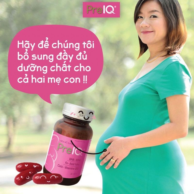 PreIQ - bổ sung DHA, omega 3, vitamin và khoáng chất cho phụ nữ mang thai