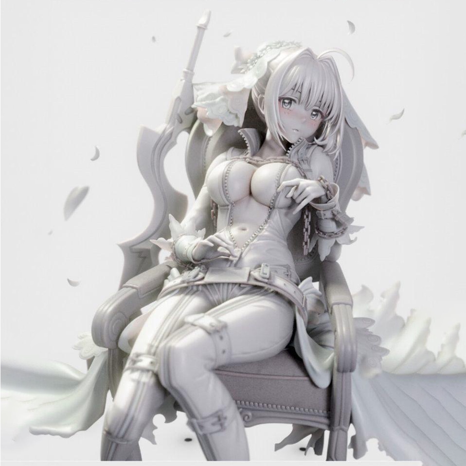 Mô Hình Saber Bride Fate Grand Order Bằng Chất Liệu Nhựa Resin - Cao 14 cm