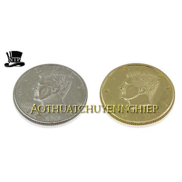 [FREE SHIP] Ảo thuật đồng xu Half DOLLAR -