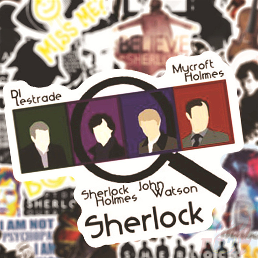 ❉ Sherlock - Series 02 BBC TV Shows Stickers ❉ 50Pcs/Set Sherlock·Holmes DIY Fashion Luggage Laptop Skateboard Decals Doodle Stickers