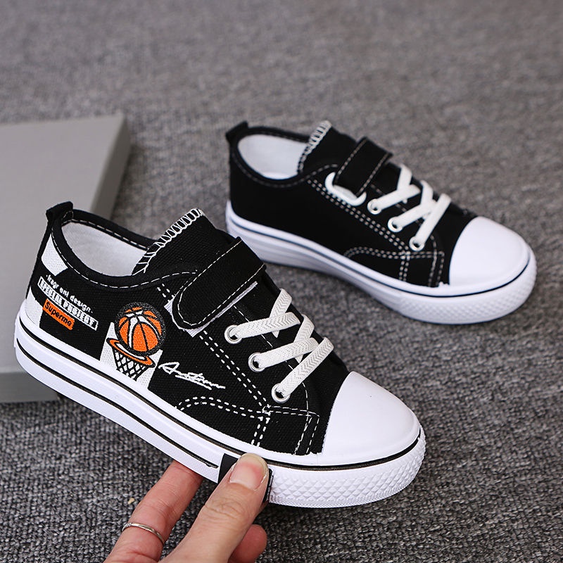 Giày Thể Thao Đế Bằng Vải Canvas Mềm Thoáng Khí Phong Cách Xuân Thu Dành Cho Bé 2022