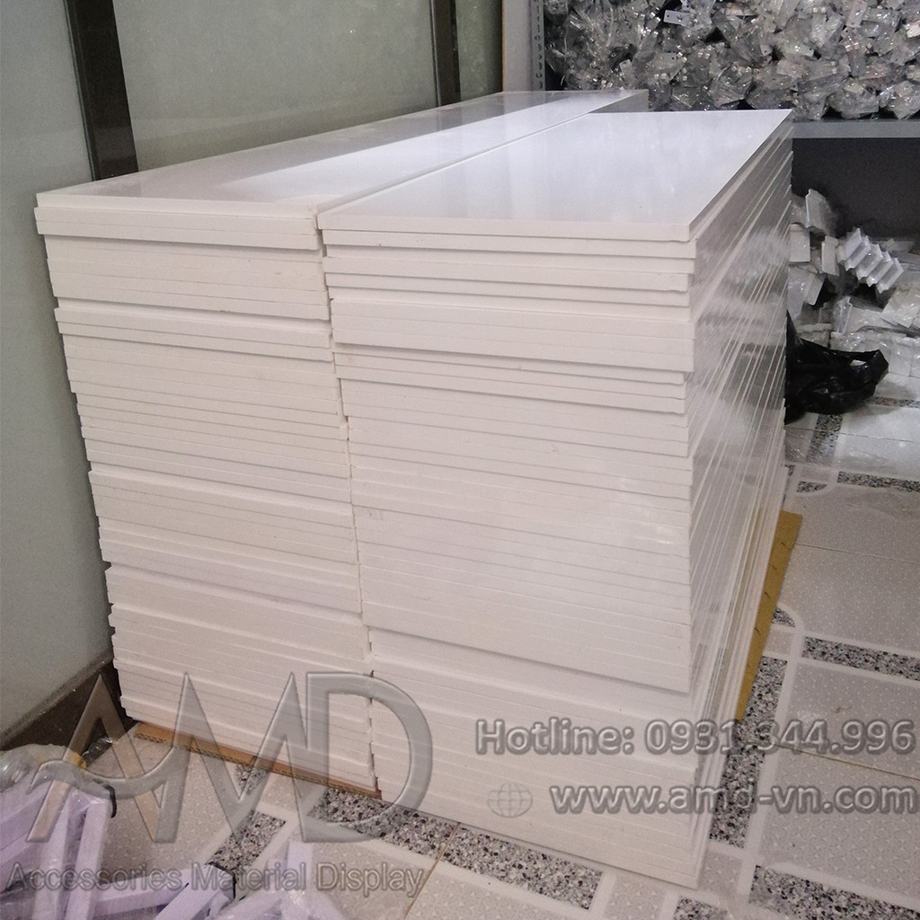 Mặt gỗ mdf MÀU TRẮNG đa dạng kích thước,làm mặt bàn ,kệ HÀNG XUẤT KHẨU CAO CẤP