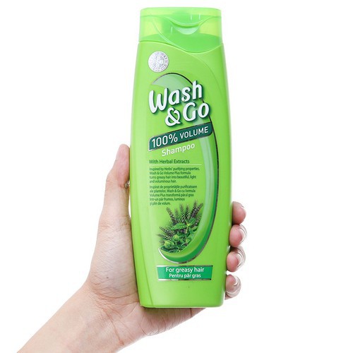 (HÀNG CHÍNH HÃNG) Dầu gội Wash&Go làm dầy tóc chiết xuất từ các loại thảo mộc