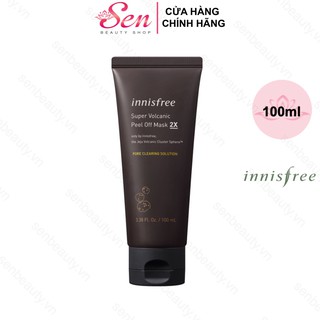 Siêu Mặt Nạ Lột Giảm Ngăn Ngừa Mụn Đầu Đen Chăm Sóc Lỗ Chân Lông INNISFREE Super Volcanic Peel Off Mask 2X