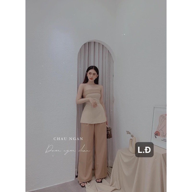 [Mã WASTCOOL giảm 15% tối đa 50K đơn 99K] Set áo quây & quần suông | BigBuy360 - bigbuy360.vn