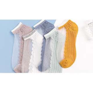 [FREE SHIP] [CHẤT ĐẸP] VỚ NỮ LỤA PHA LÊ tất nữ mỏng, dai, thoáng khí, chất rất đẹp