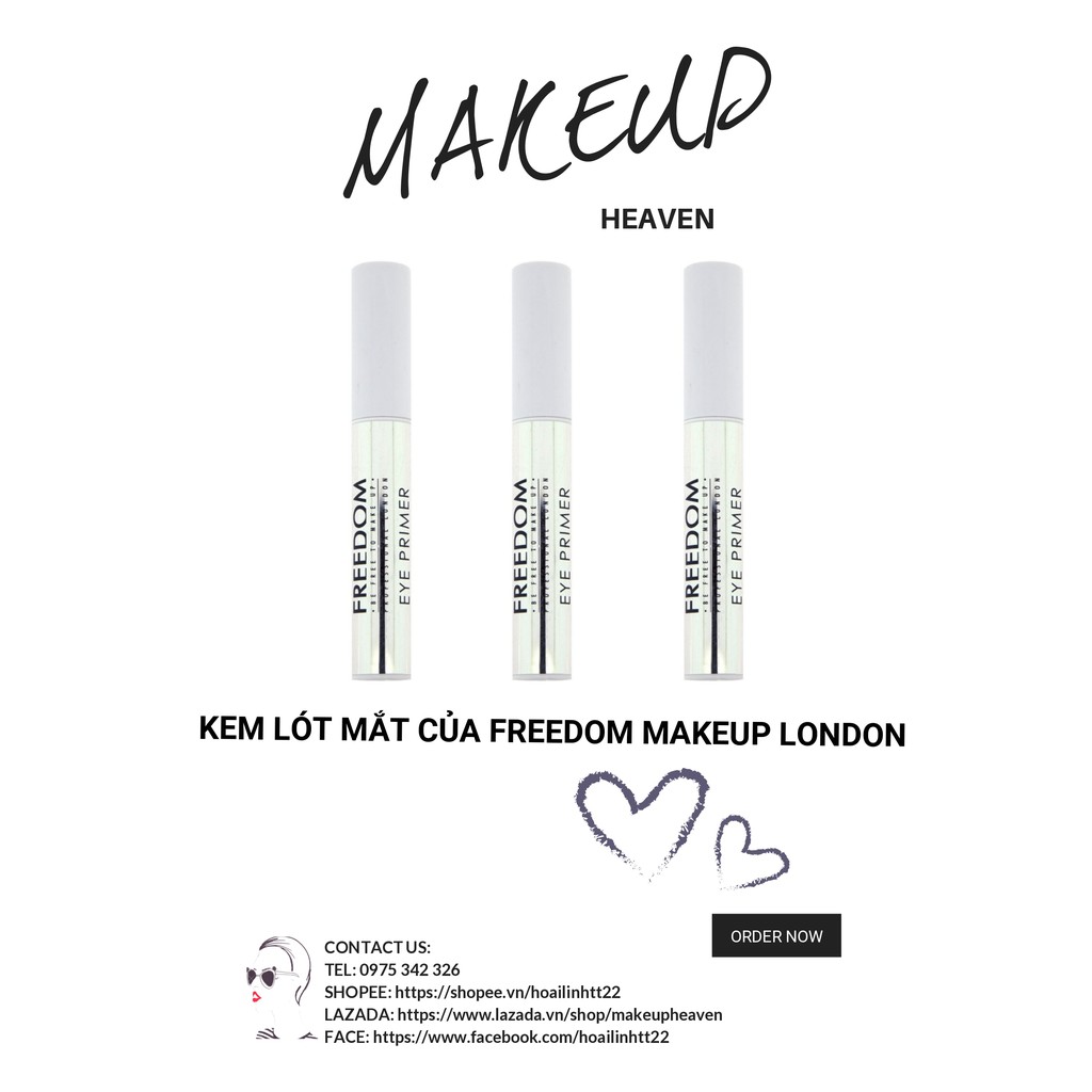 [CÓ SẴN]  Kem lót mắt của Freedom Makeup London - Hàng nội địa Anh