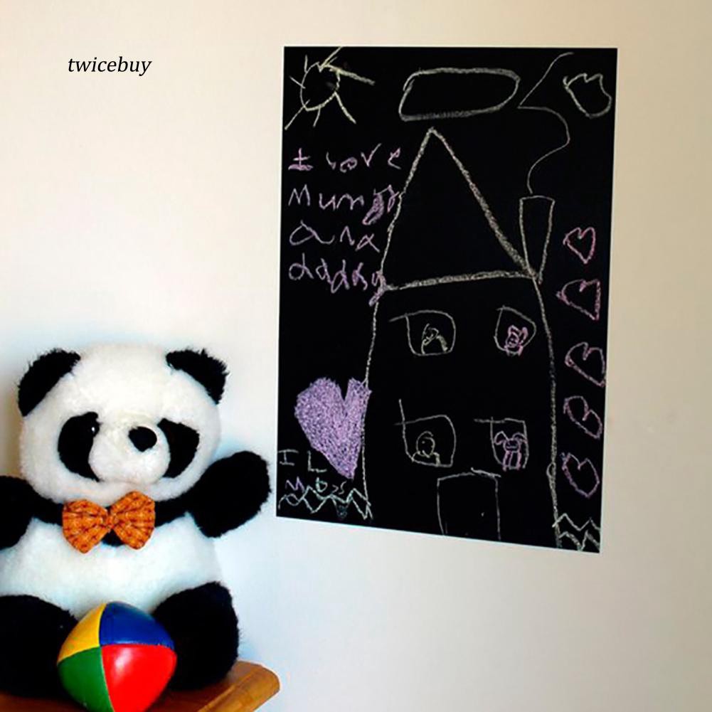 Miếng dán bảng đen viết phấn dán tường trang trí nội thất 30x45cm