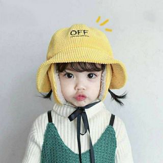 Mũ OFF Nhung Có Bịt Tai Lông Cừu Cho Bé