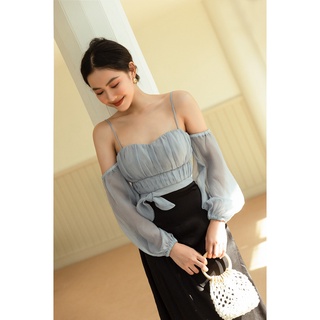 OLV - Áo Off Shoulder Top in Sky