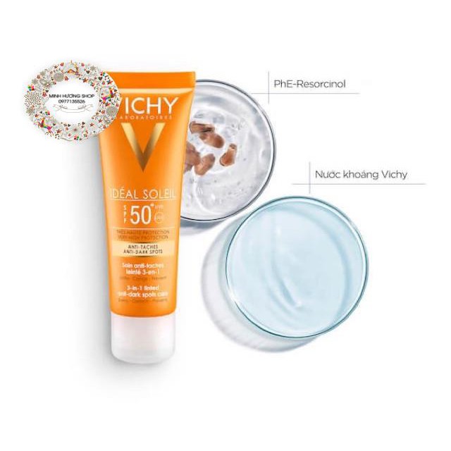 Kem chống nắng  VICHY SPF50+++ ko gây bết rít