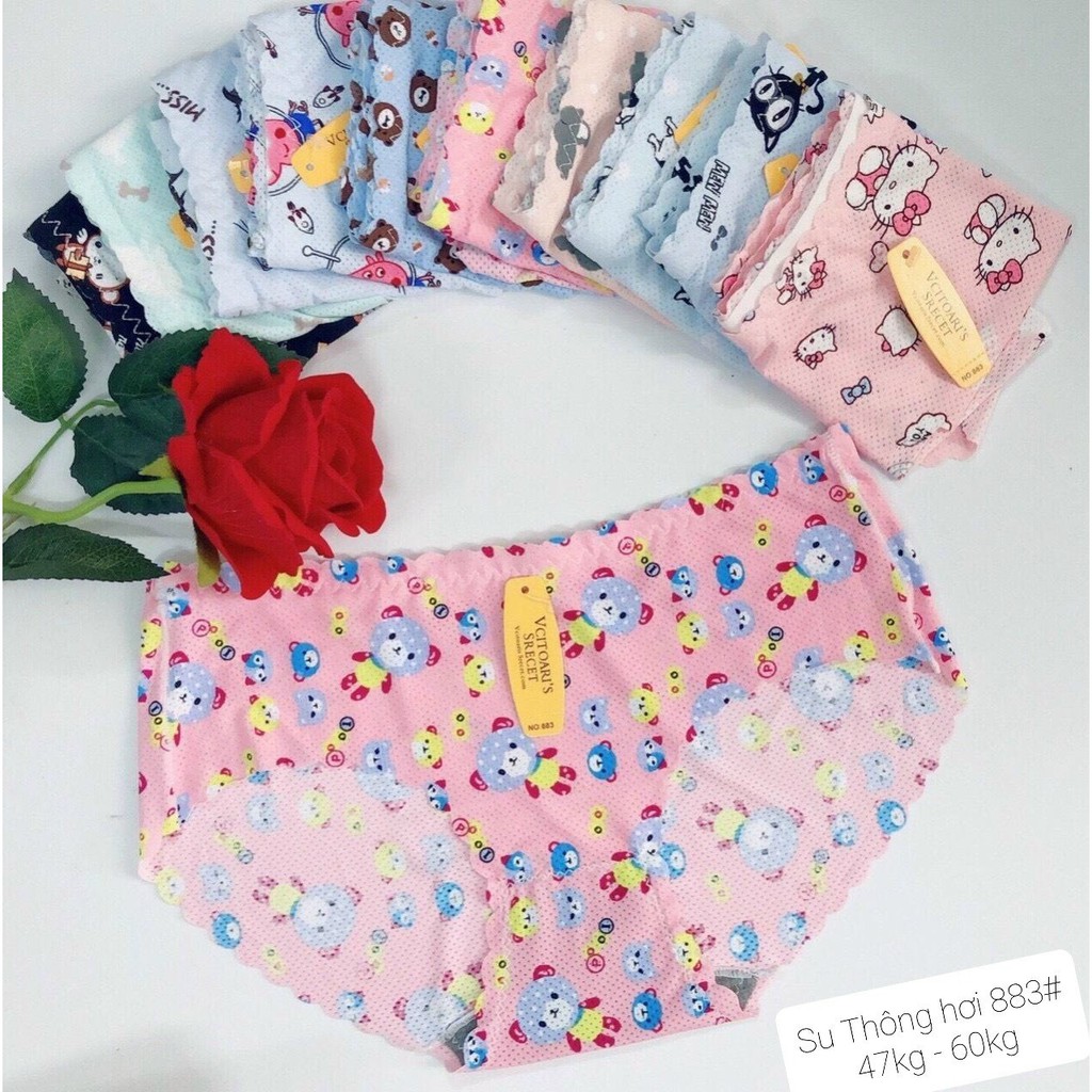 Quần lót su nữ thông hơi 🍀FREESHIP🍀 chất su bông lạnh, thấm hút mồ hôi - Fom lớn 48 - 60kg - Mã 883