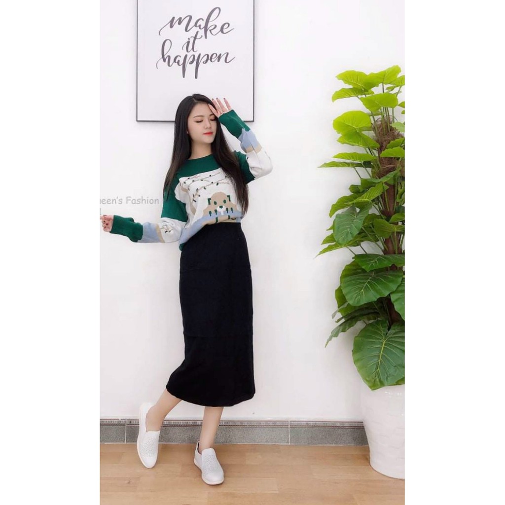 {FREE SHIP} ĐẦM LEN 3 MÀU BIGSIZE 50-85kg (Tuỳ số đo) (Có video) | BigBuy360 - bigbuy360.vn